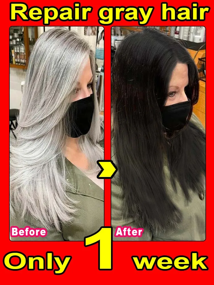 

Magic water for gray hair to black hair, restore gray beard cover, hair dye for white hair