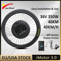 iMortor 3.0 Electric Bike Front Wheel 36V 350W Motor 7.2Ah Lithium Battery Motor Wheel with Wireless Tire 40KM/H Max Speed