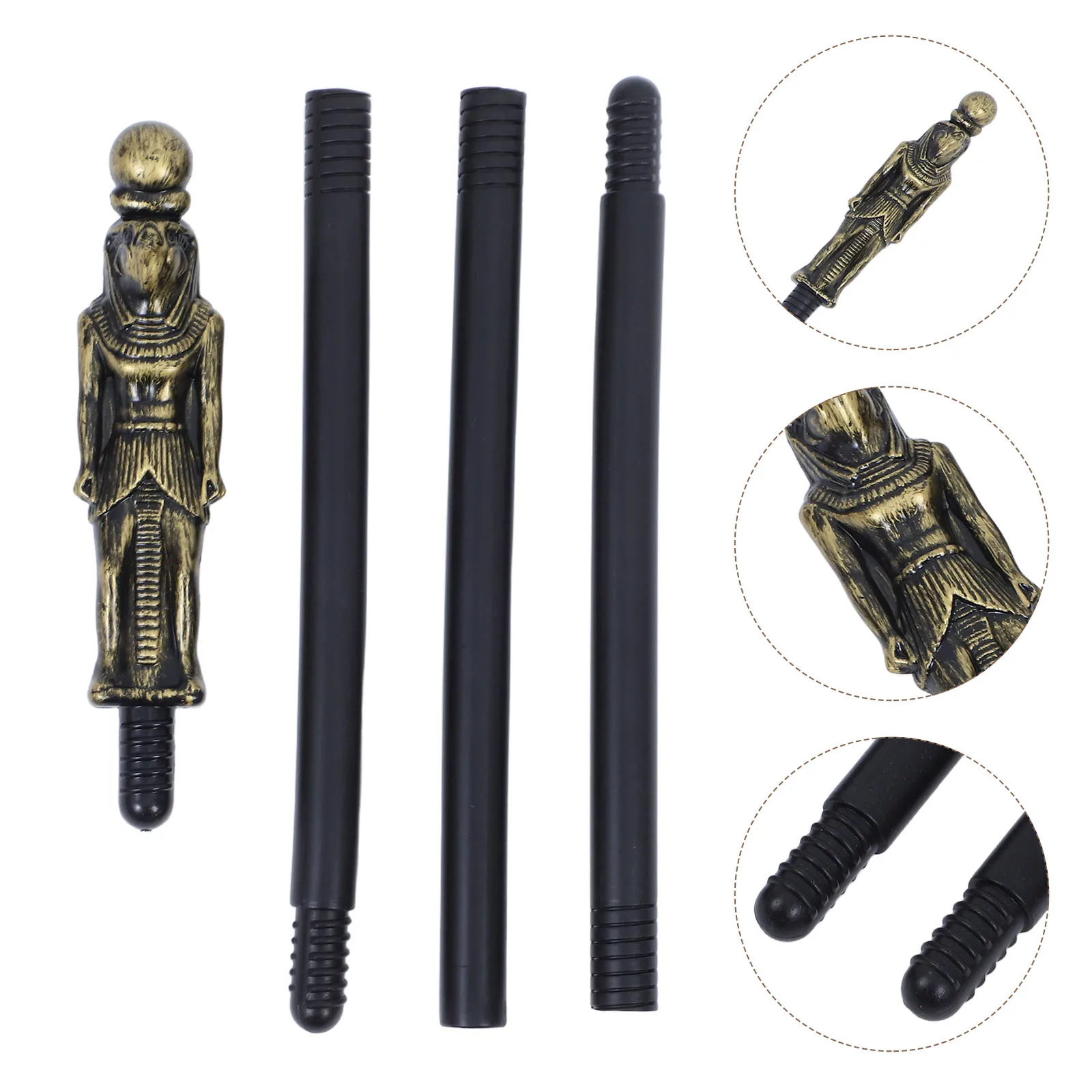 

Walking Stick Halloween Costume Ancient Themed Party Cane Staff Accessory Cosplay Prop Scepter Plastic