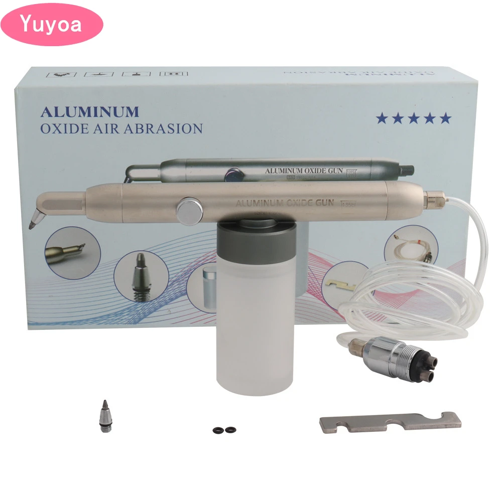 4 Holes Dental Aluminum Oxide Micro Blaster Interface Microetcher Sandblasting Alumina Gun Air Abrasion Polisher Dentistry Tools