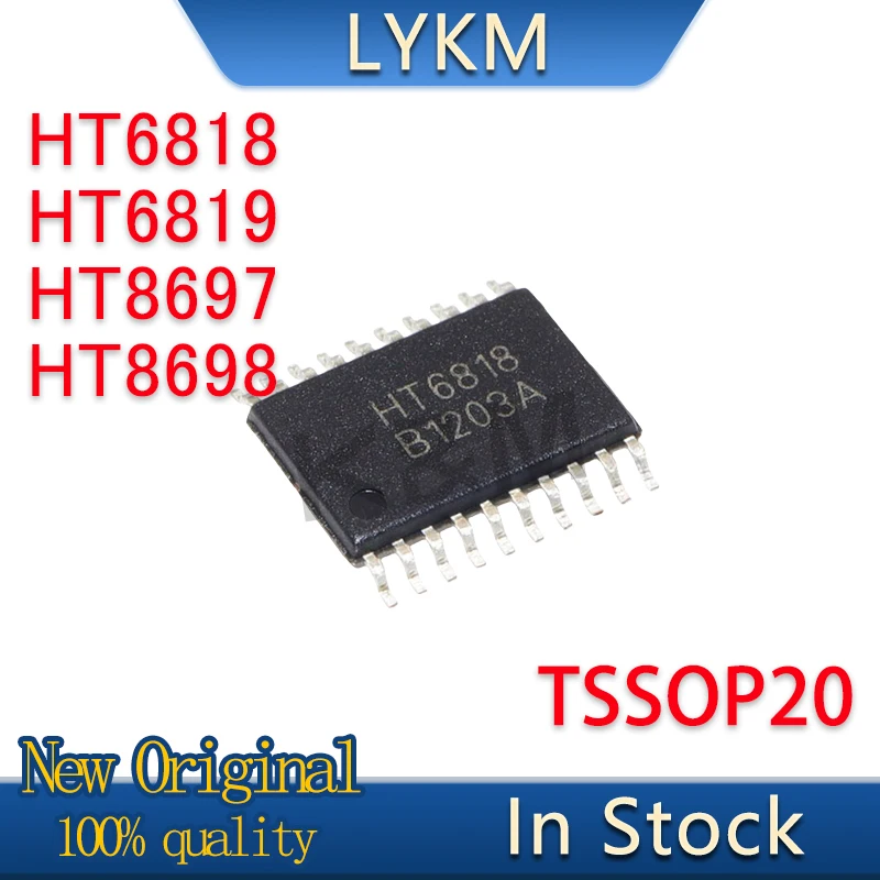 5/PCS New Original HT6818 HT6819 HT8697 HT8698 TSSOP20 Audio power amplifier chip In Stock