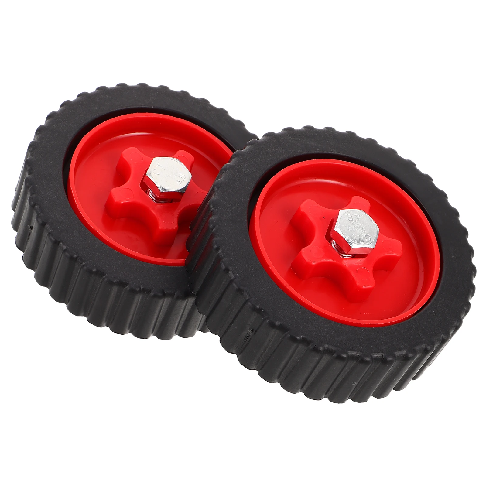 

2pcs Weeder Trimmer Support Wheels: Plastic Universal Lawn Mower Casters For Enhanced Control - Mower Auxiliary Wheels For