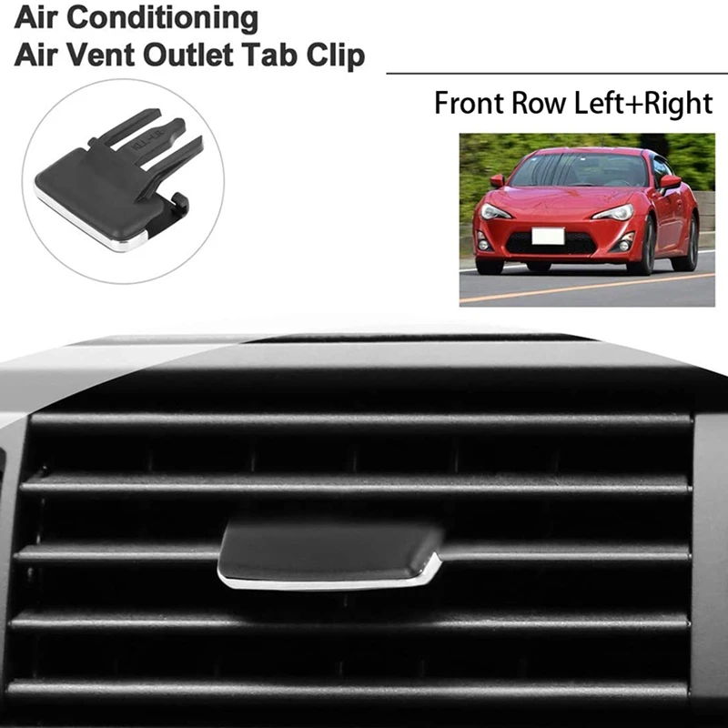 2X Front Left/Right Air Vent Outlet Tab Clips, AC Vent Adjustment Buckle Repair Kit For Toyota Corolla 2009-2013