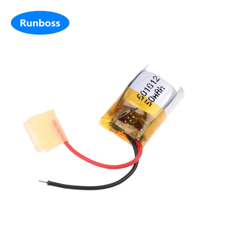 2 قطعة/الوحدة 501012 501010 3.7 فولت 50 مللي أمبير بطارية ليثيوم بوليمر قابلة للشحن ل Mp3 MP4 سماعة سماعة رأس بخاصية البلوتوث مسجل #2