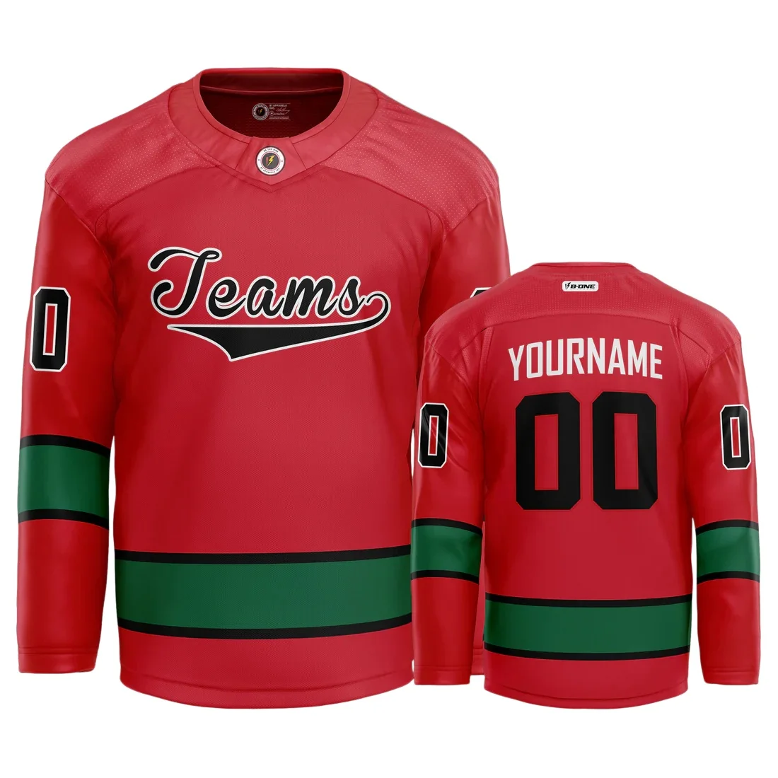 Custom Red Hockey Jersey– Bold & Stylish Design Personalized Uniform Hockey Jersey Competition