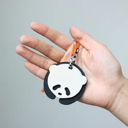 Pendant For Bags Genuine Leather Cute Key chain With Fine Ribbon Exqusite Small Gift Versatile Charm Decorations Accessories