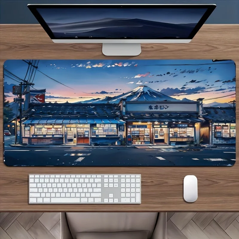 Large Sunset Street Gaming Mouse Pads Non-Slip Washable Rubber Desk Mat Office Large Desktop Mouse Pad 900x400 Gamer Decoration