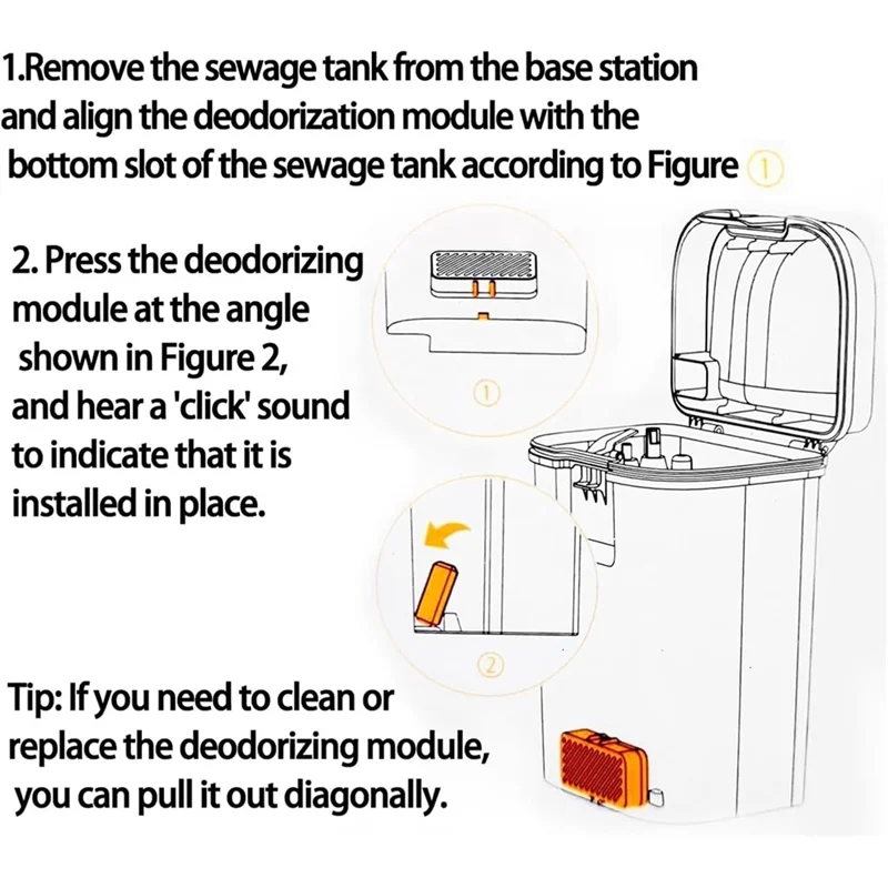 

B99A-8PCS Sewage Tank Deodorization Particles Fordreame X40/X40pro/X40pro Plus/X40pro Ultra Floor Parts Replacement