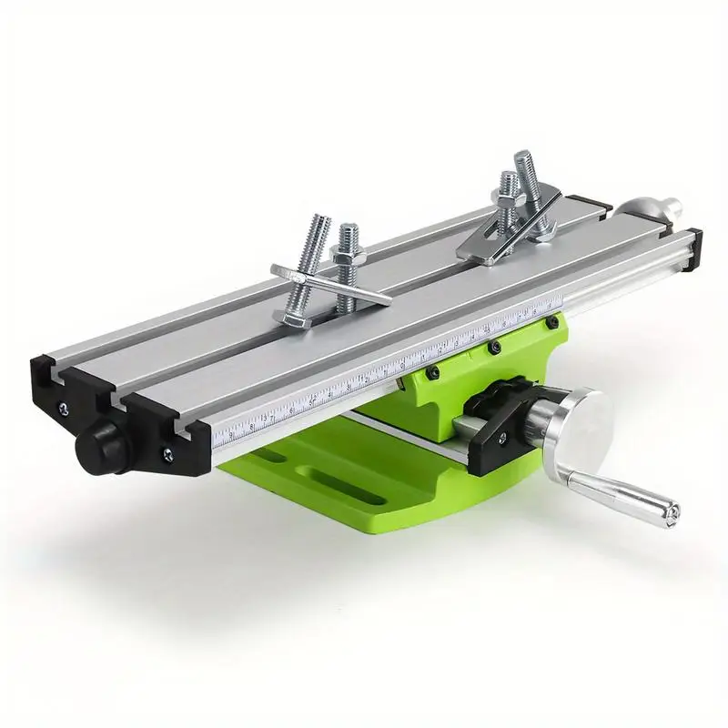 Allsome BG-6300 Cross Slide Table Precision Milling Bench Vise for Drill Adjustable X Y Axis Aluminum Alloy Worktable With