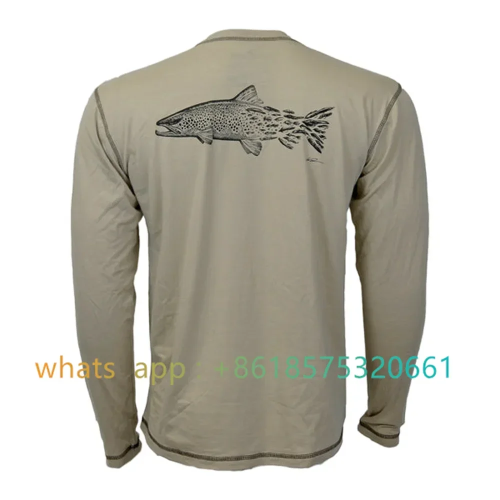 Repourwater 남성용 여름 낚시 셔츠, 자외선 차단 성능, 맞춤형 Uf 50 + Camisa Pesca 2023