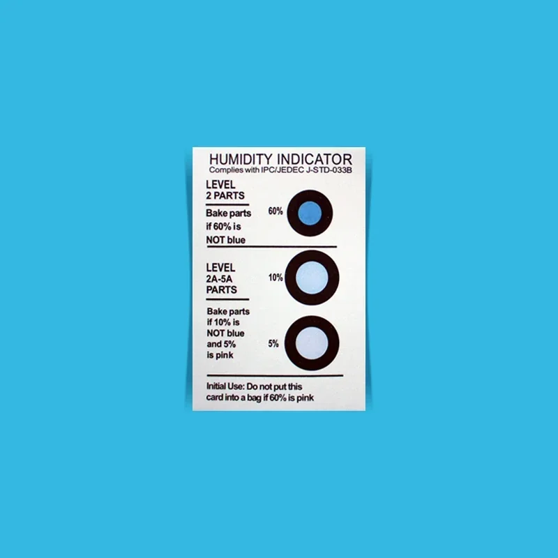 

2025 hot sale 3 Dots Moisture Sensitive Indicator Paper Humidity Cards IC Humidity Indicator Card
