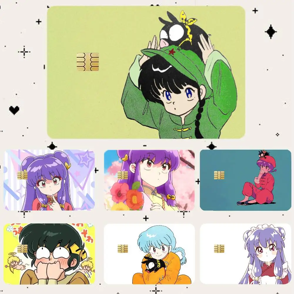 

R-Ranma HD Waterproof Card Skins Protective Stickers for Credit Bank Game Cards