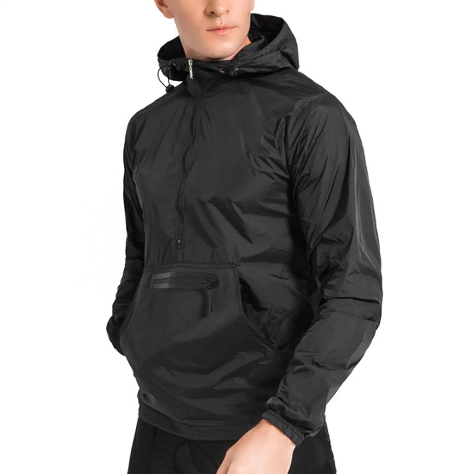 Lightweight Reflective Cycling Windbreaker for Men & Women - Breathable Long Sleeve Polyester for running Jacket