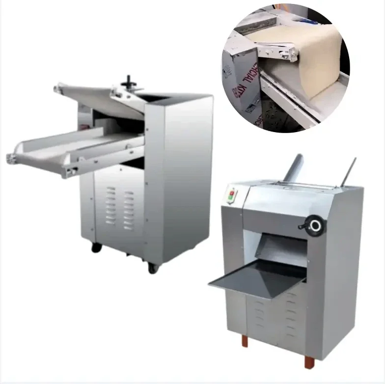 Restaurant Automatic Electric Grain Product Baklava Pasta Fresh Noodle Making Press Dough Sheeter Pressing Rolled Roller Machine