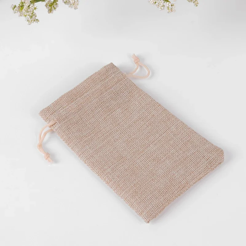 10 шт./лот, хлопковые и льняные подарочные пакеты 10*15 см, свадебная вечеринка, ожерелье, браслеты, ювелирные изделия, муслин, устойчивая упаковочная сумка