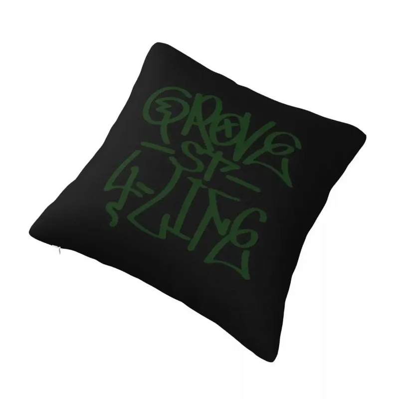 Gta San Andreas Pillow Case Gta San Andreas Grove St 4 Life Graffiti Home Decor Zipper Pillowcase Summer Cute Polyester Cover