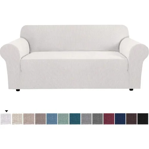 Bogda Honey comb Pattern Stretch Lastıklı Flexible Seat Sofa Case 3 Personality White