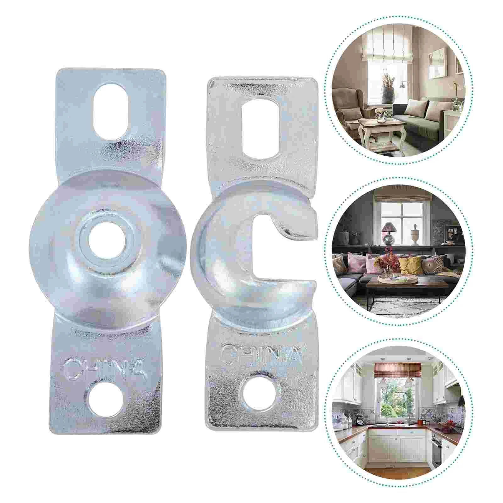 2 Sets Roller Blind Hanger Blinds Mount Bracket Mini Curtain Install Accessories Mounting Wrought Iron Office