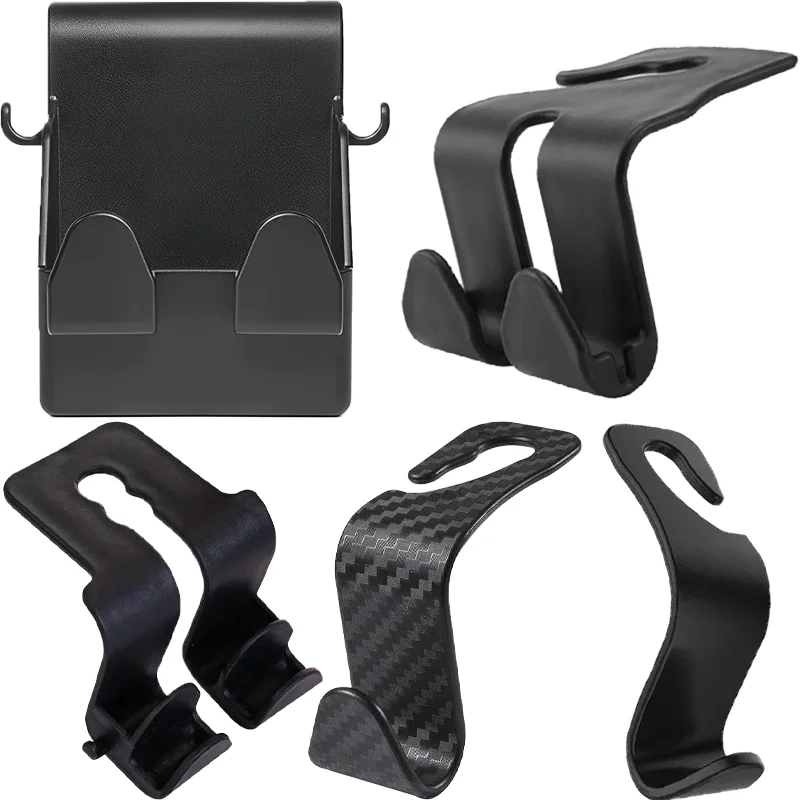 Car Seat Back Hook Storage Box with Bag High Quality Cars Storages Phone Handbag Purse Clothes Hooks Auto Interior Accessories