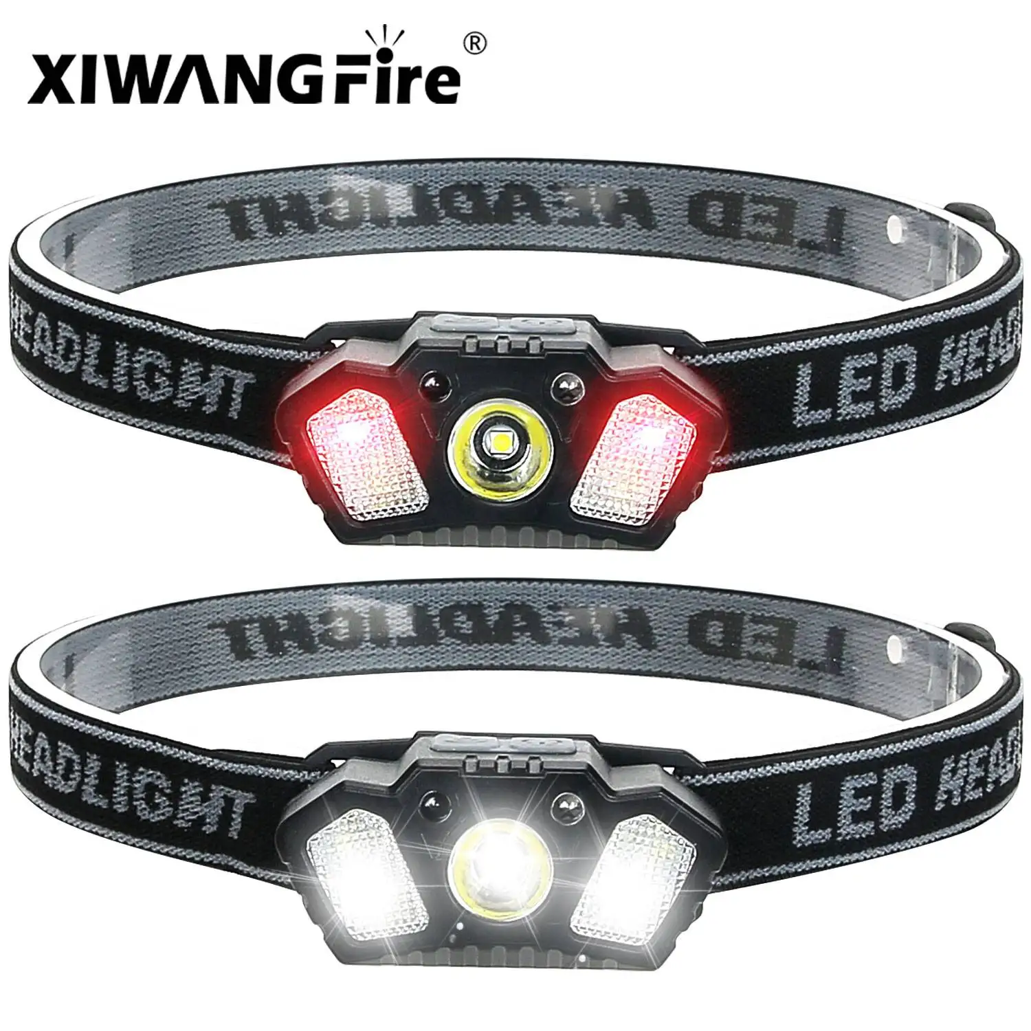 

XIWANGFIRE Induction and non induction Head LightsTD-0142A Super Bright 5-mode Outdoor Fishing Camping Lighting USB Charging