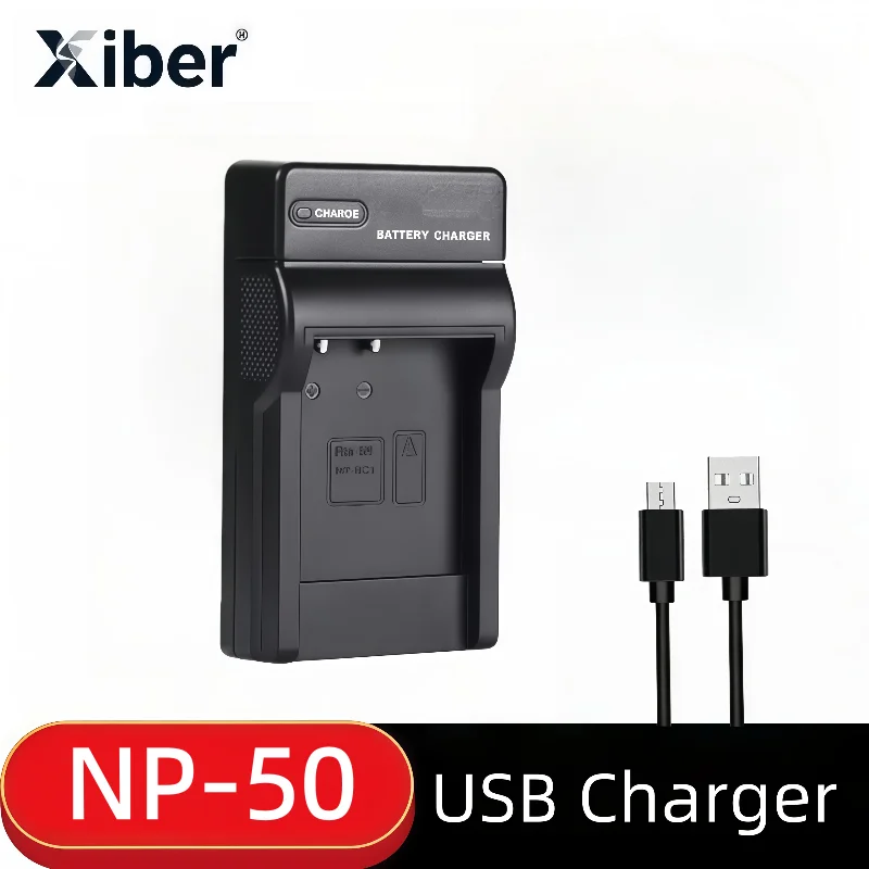 

Xiber NP-50 NP50 FNP50 Battery USB Charger for FUJIFILM X10 X20 XF1 XP100 XP150 XP170 XP200 for Pentax D-Li68 for KODAK KLIC-700