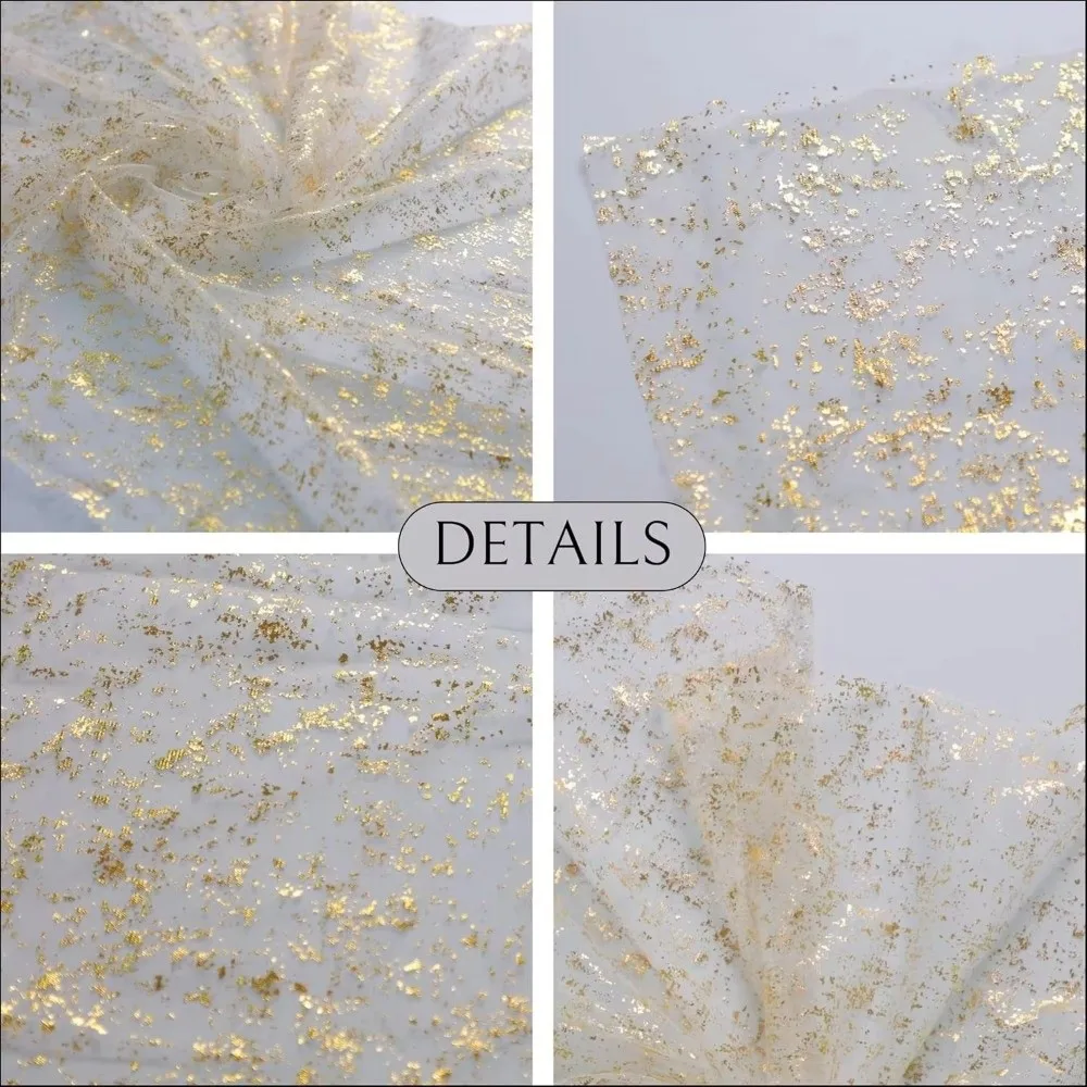Decorative Metallic Foil Table Runner Sheer Soft Sequin Glitter Table Runner Tulle Table Runner Wedding Decor