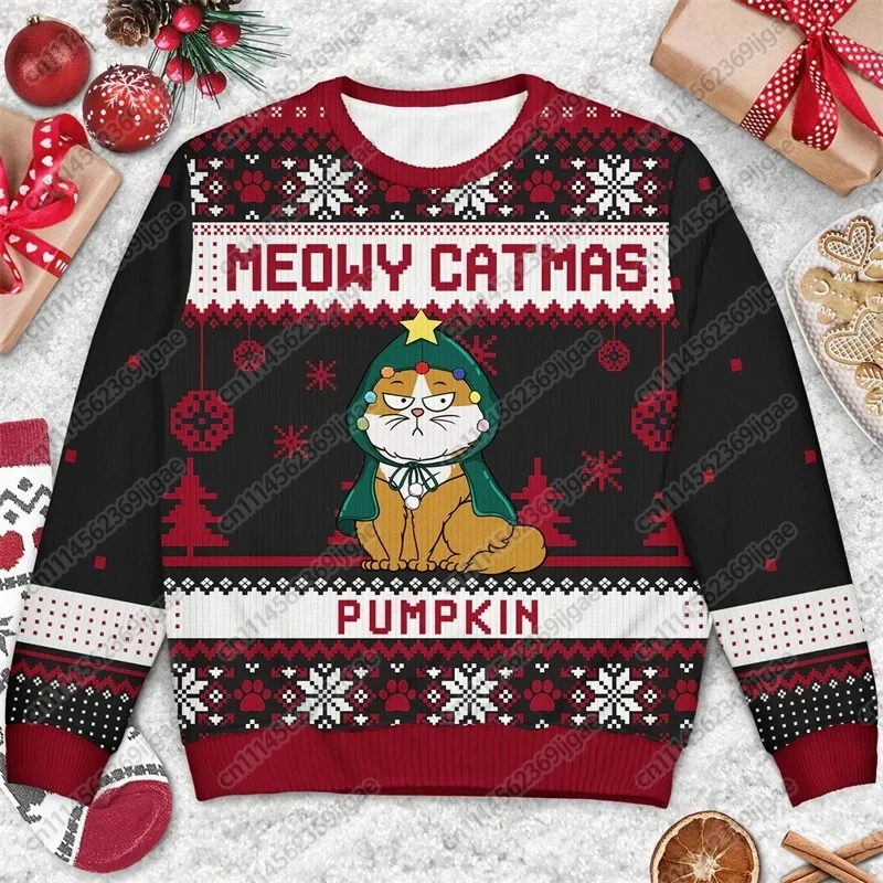 Fashionable Beer, Ugly Christmas Sweaters, Hip-hop Bar Parties, Men's and Women's Casual Pullovers, Beer Sports, Family Clothes2