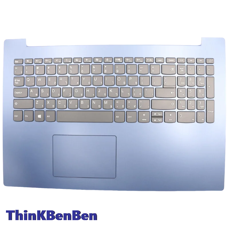 HB Hebrew (IL Israel) Keyboard Blue Upper Case Palmrest Shell Cover For Lenovo ideapad 330 15 IGM AST IKB 5CB0R16721