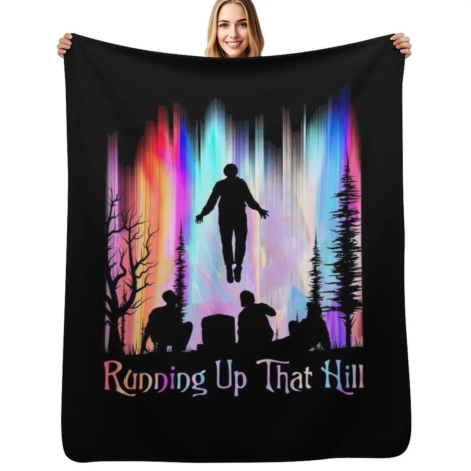 

Running Up That Hill Throw Blanket Foldable Soft Warm Blanket for Outdoor Use