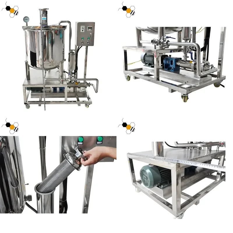 0.5 Tons Honey Filter Food Grade Stainless Steel Commercial Honey Processing Equipment Factory Direct Sales