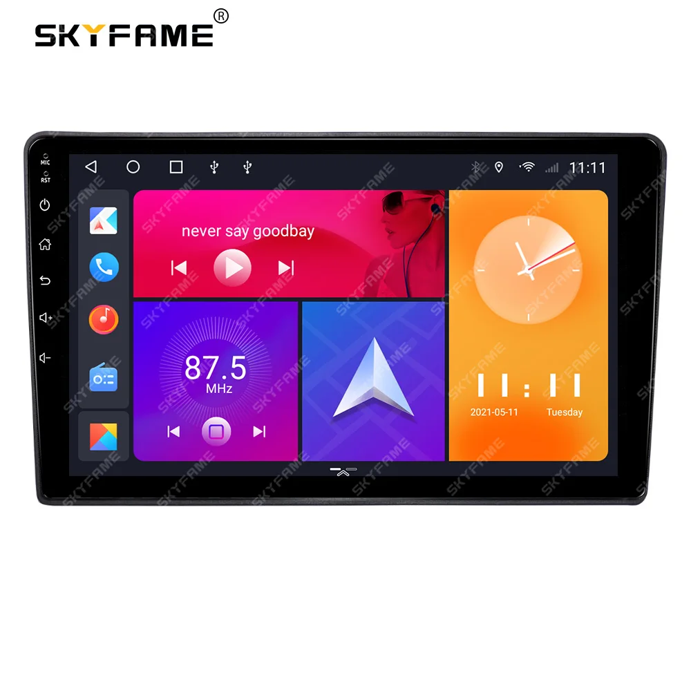 SKYFAME Auto Frame Fascia Adapter Android Radio Dash Fitting Panel Kit Voor Hyundai i40