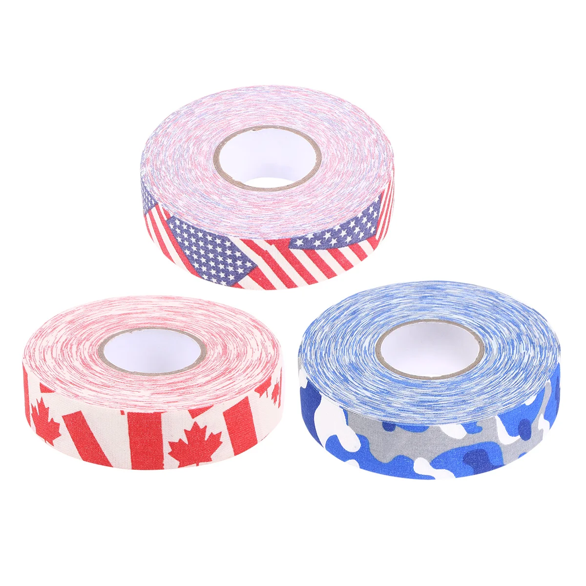 2 5cmx25m Wear-resistant Tape Red Maple Hockey Stick PVC Wrapper Camouflage Bright Pattern Enhanced Grip