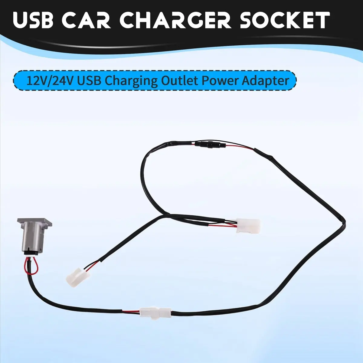 Qualified- USB Car Charger Socket 12V/24V USB Charging Outlet Power Adapter PD Type C for Ford Focus 2 2004-2010 Mk2 Accessories