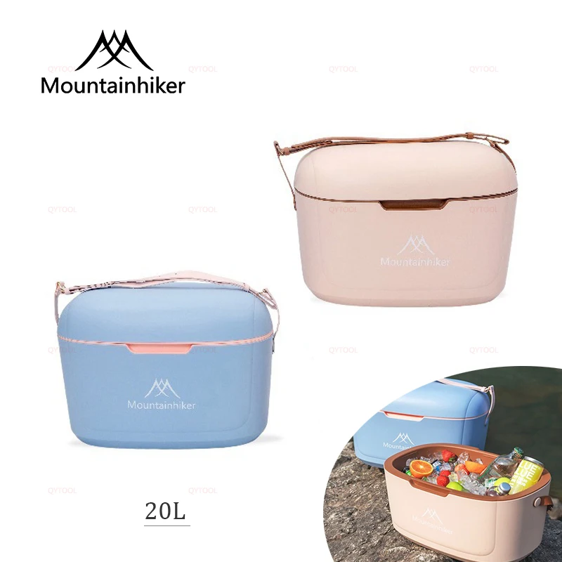 

MOUNTAINHIKER Изолированный ящик для кемпинга, ящик для льда, 20 л, портативный холодильник, автомобильный холодильник, напиток, инкубатор, принадлежности для кемпинга쿨러박스