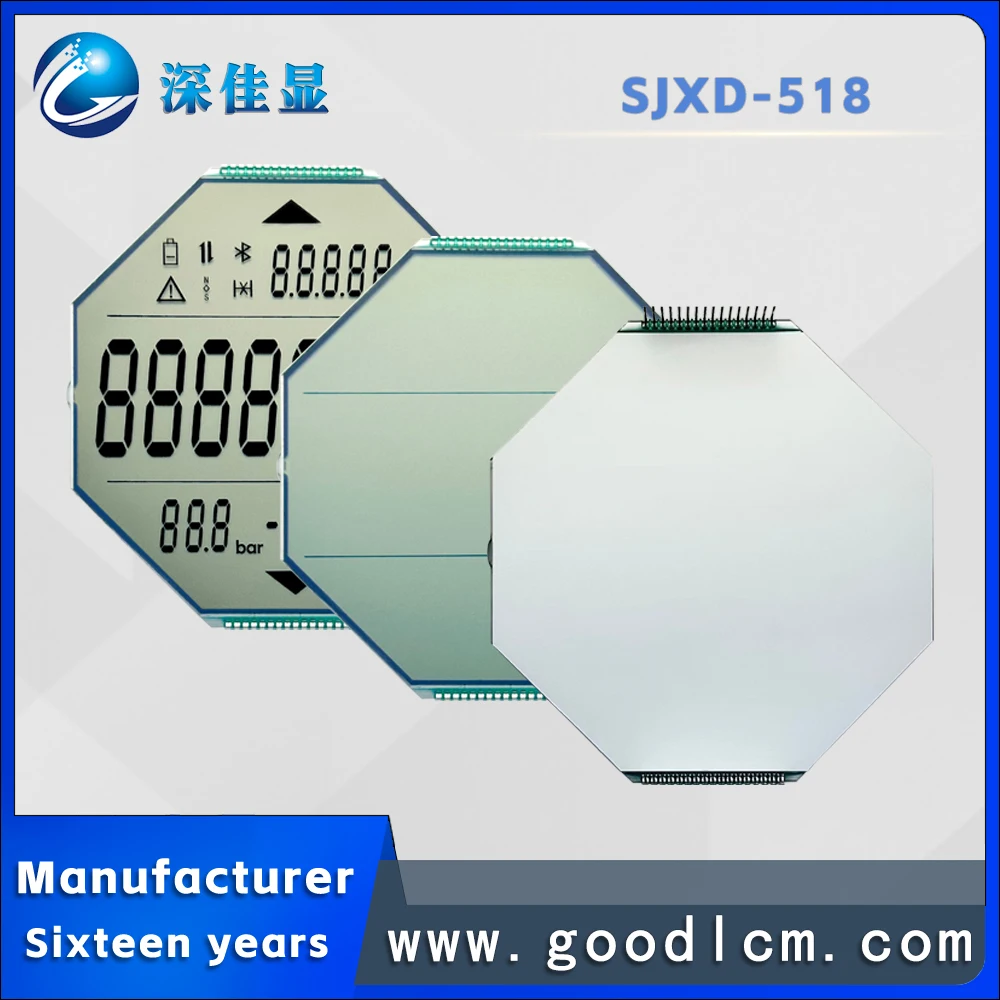 Wholesale customized irregular segment code screen high definition FSTN positive vehicle lcd display Low energy LCD module