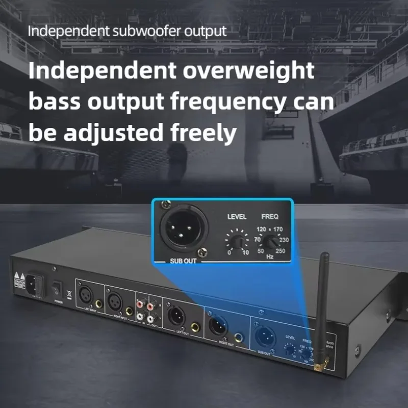 EQ31SUB Professional 31-Band Graphic Equalizer Sound Equipment With Independent Subwoofer Output, Bluetooth