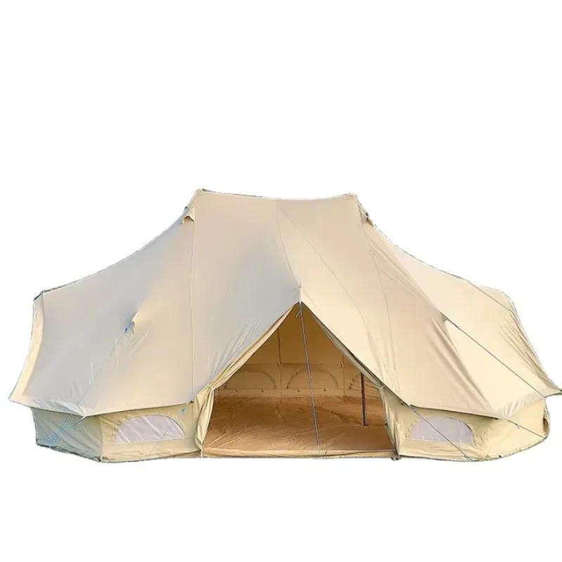 

Большая уличная водонепроницаемая палатка-шатер из хлопкового брезента для глэмпинга, кемпинга, отелей, фестивалей и мероприятий, вместимостью 10-12 человек, модель 2026 года