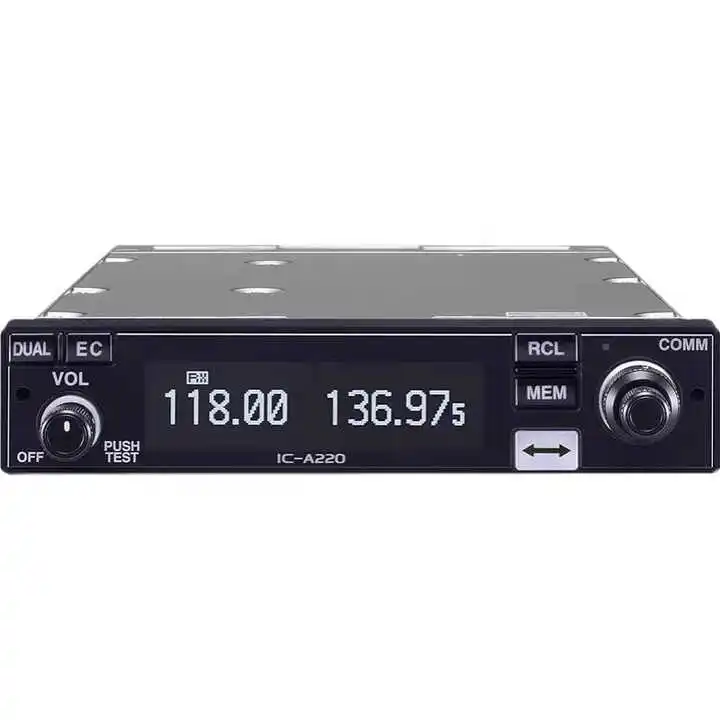 IC-A220E VHF Mobile Radio Communication 118.000-136.992MHz Air Band AM FM Vehicle Mounted Transceiver Aviation Radio for
