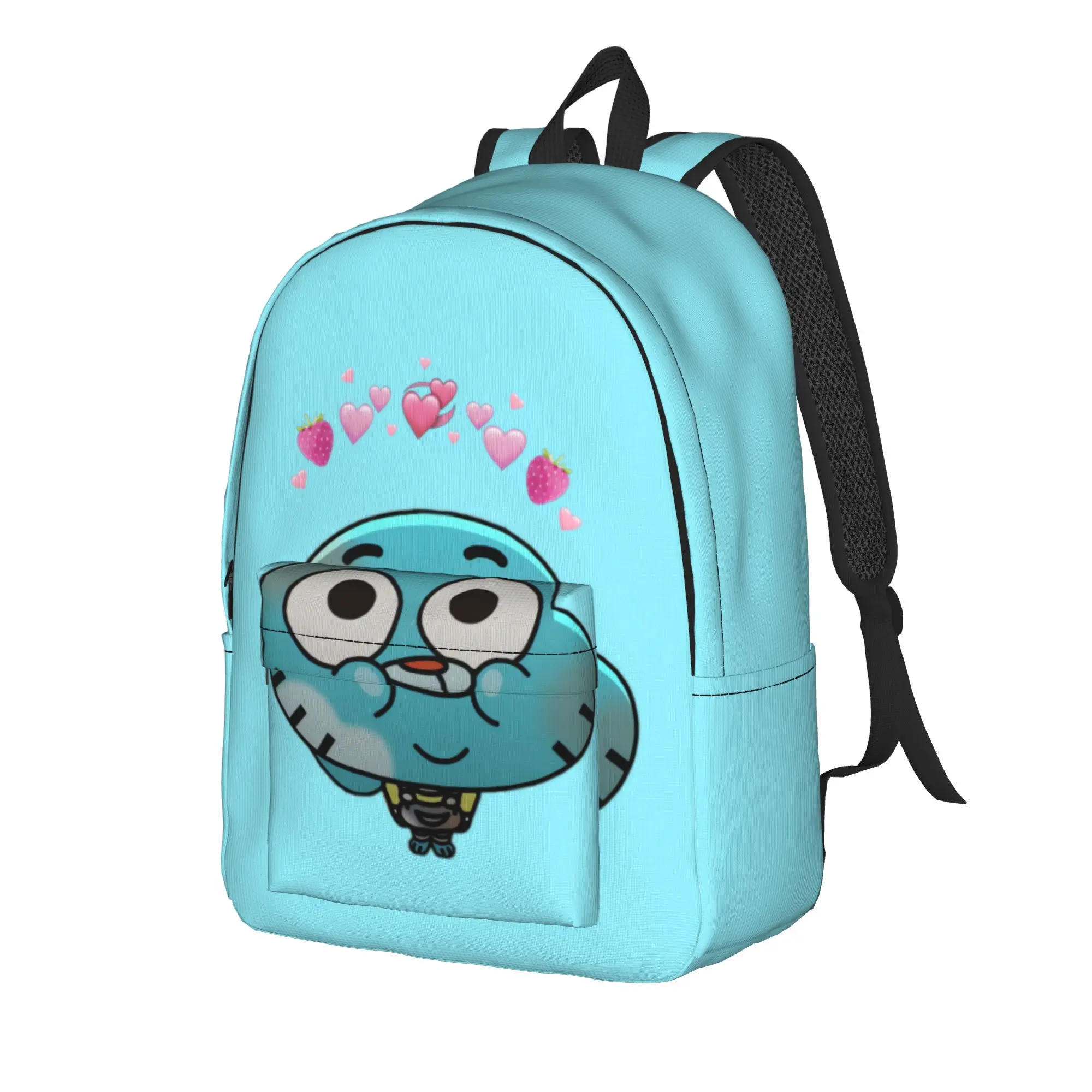 Gumball Gum Ball Watterson Amazing Cartoon Backpack  Trekking Backpacks Youth Elegant School Bags High Quality Durable Rucksack
