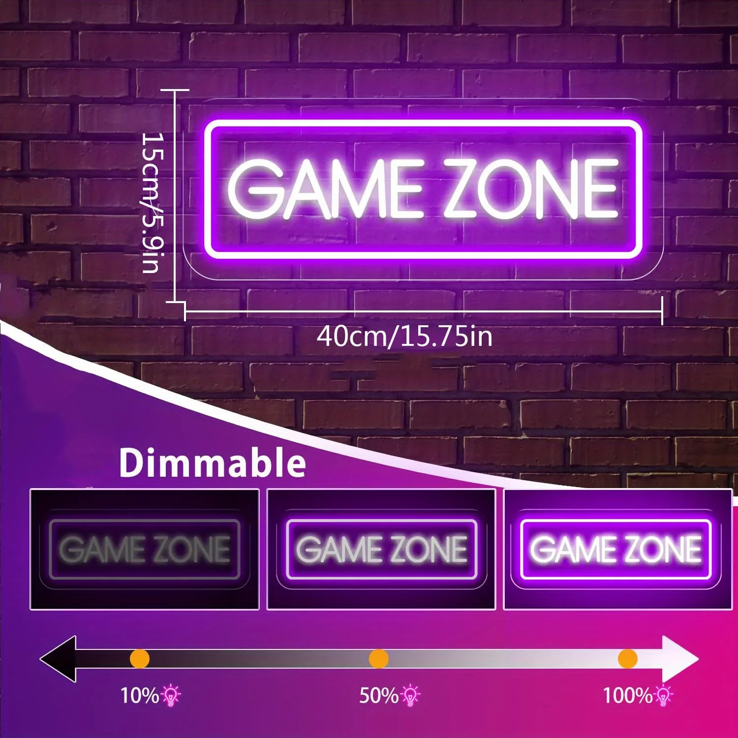 منطقة الألعاب LED النيون تسجيل USB بالطاقة عكس الضوء LED ضوء النيون تسجيل لغرفة النوم بلاي ستيشن Xbox إعداد غرفة الألعاب جدار ديكور هدية #3