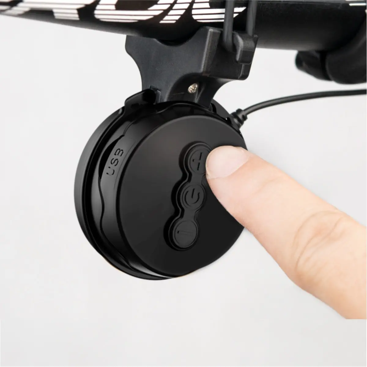 TWOOC Bicycle Electronic Horn Volume Adjustment 4 Kinds of Classic Cingtones Rechargeable 100dB Not Harsh Road Mountain Bike