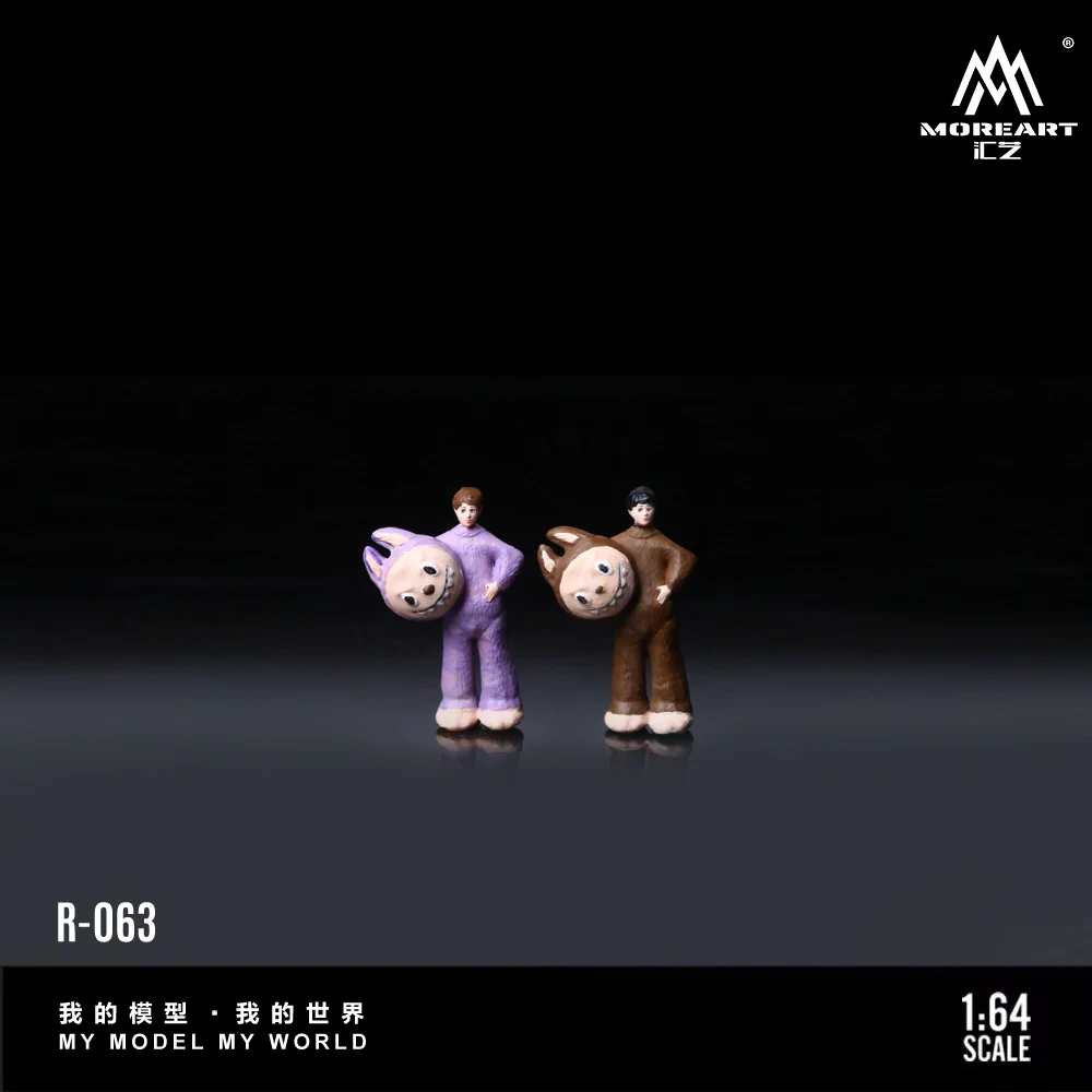 More Art 1:64 Off Duty Doll Set , Resin Decoration Figure Model for Gift&Display&Collection