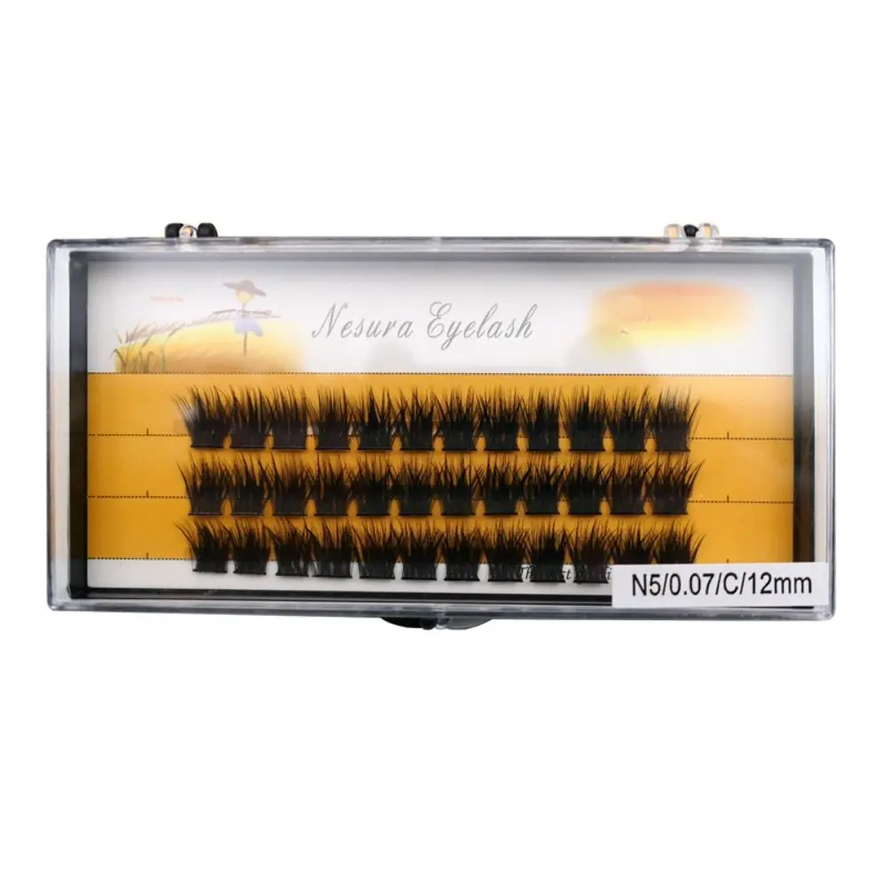 3 خطوط Wispy جلدة مجموعات C حليقة سميكة رموش فردية لينة مريحة مع رقيقة الفرقة 40D العنقودية رمش ملحقات DIY بها بنفسك #4