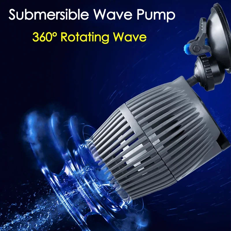 220V 4/6/8/12/24W 360° Rotating Wave Maker Aquarium Wavemaker Water Pump Submersible Aerobic Pump Water Circulation Pumps