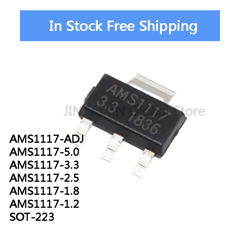50Pcs New Ams1117 3… - image