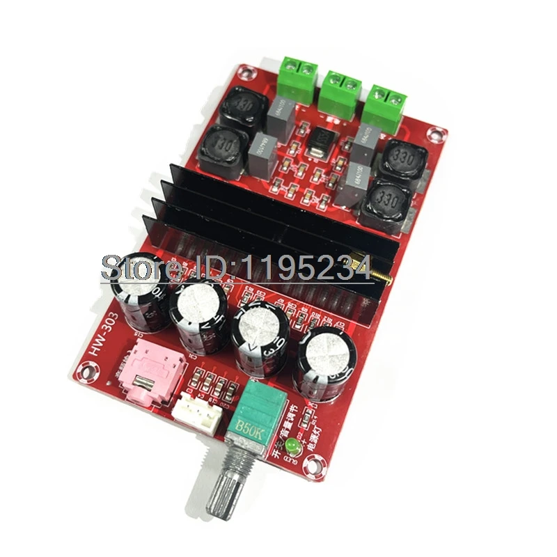 1 pz 200W XH-M190 TPA3116 D2 scheda amplificatore Audio digitale a doppio canale modulo a doppio canale 100W + 100W DC12-24V per Arduino