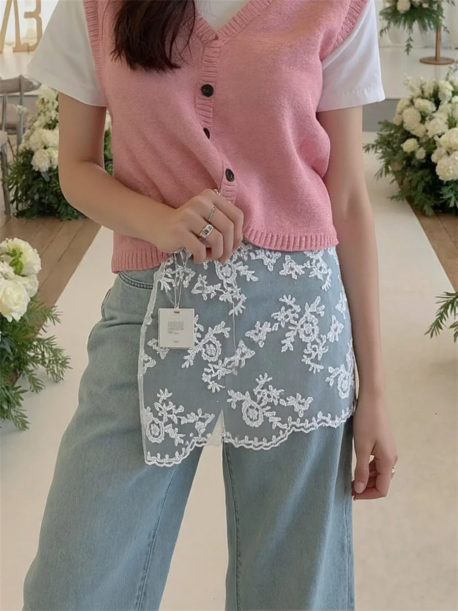 

Outwear Mini Lace Skirts Y2K Women Clothes Winter Quilted A-shaped Commuting Original Woman Thickened Patched Paneled Warmth Ins