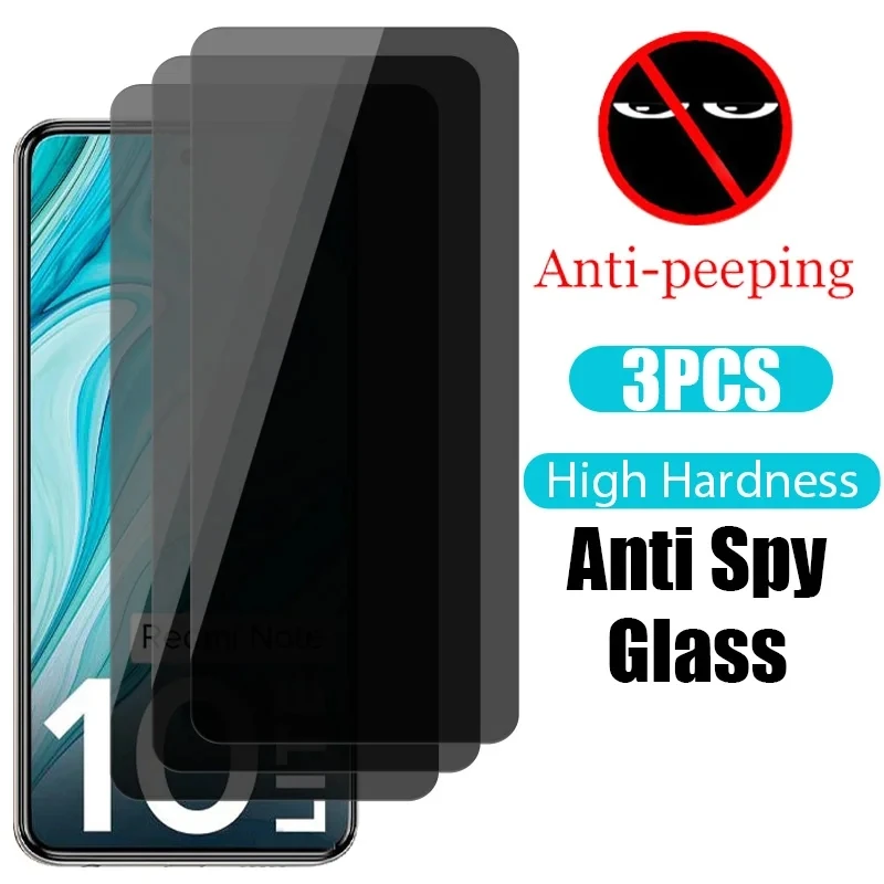 3Pcs Privacy Tempered Glass For Motorola MOTO G Play E7i G10 G20 G50 E7 G8 Power Lite Screen Protector One Fusion