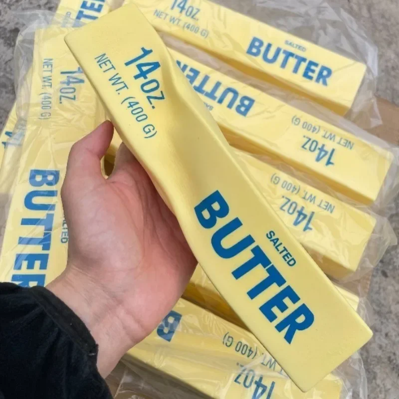 Giant Butter Cheese Taba Fidget Toy Slow Rising Big Butters Sticks Moist Squeeze Squishy Relieve Anxiety Adult Autism Gifts