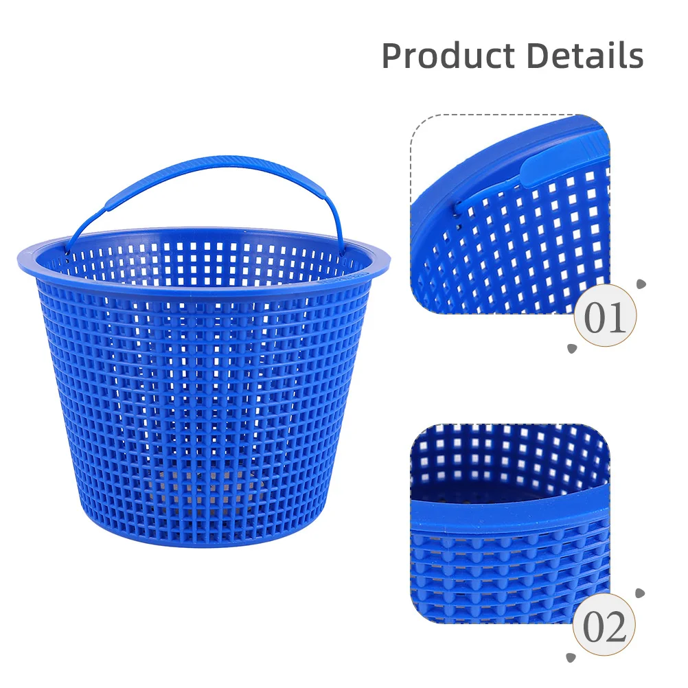 سلة فلتر حمام السباحة، سلة مضخة بلاستيكية مضادة للانسداد لإزالة حطام الأوراق، متوافقة مع جوارب مقشدة،